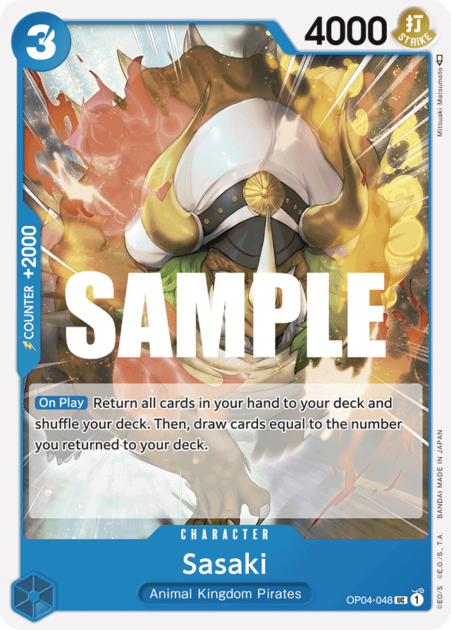 Sasaki OP04-048 card, Kingdoms of Intrigue