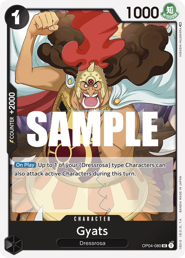 Gyats OP04-080 card, Kingdoms of Intrigue