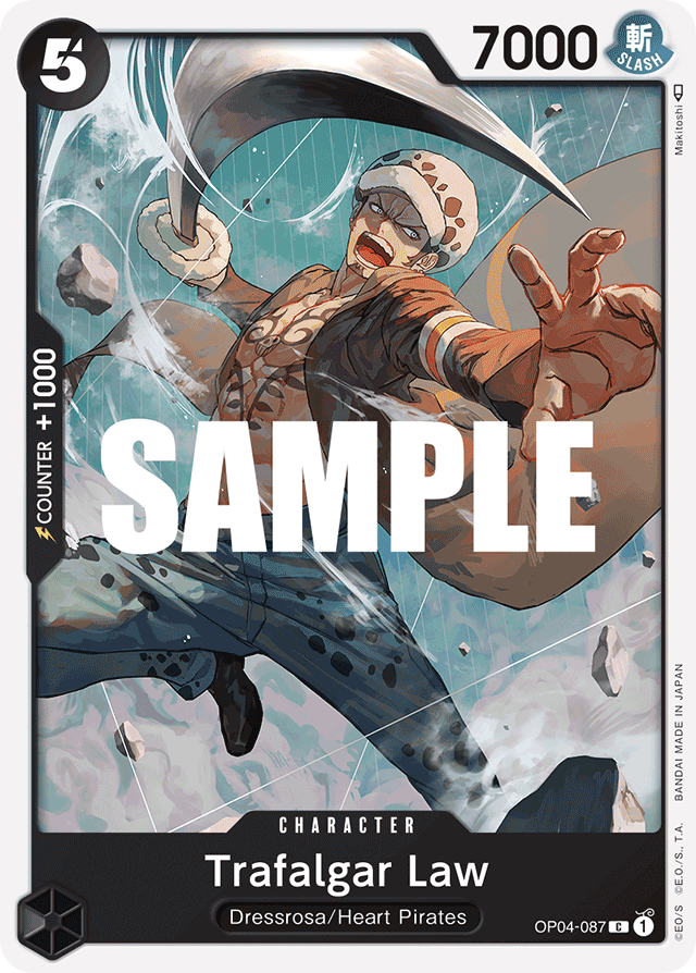 Trafalgar Law OP04-087 card, Kingdoms of Intrigue