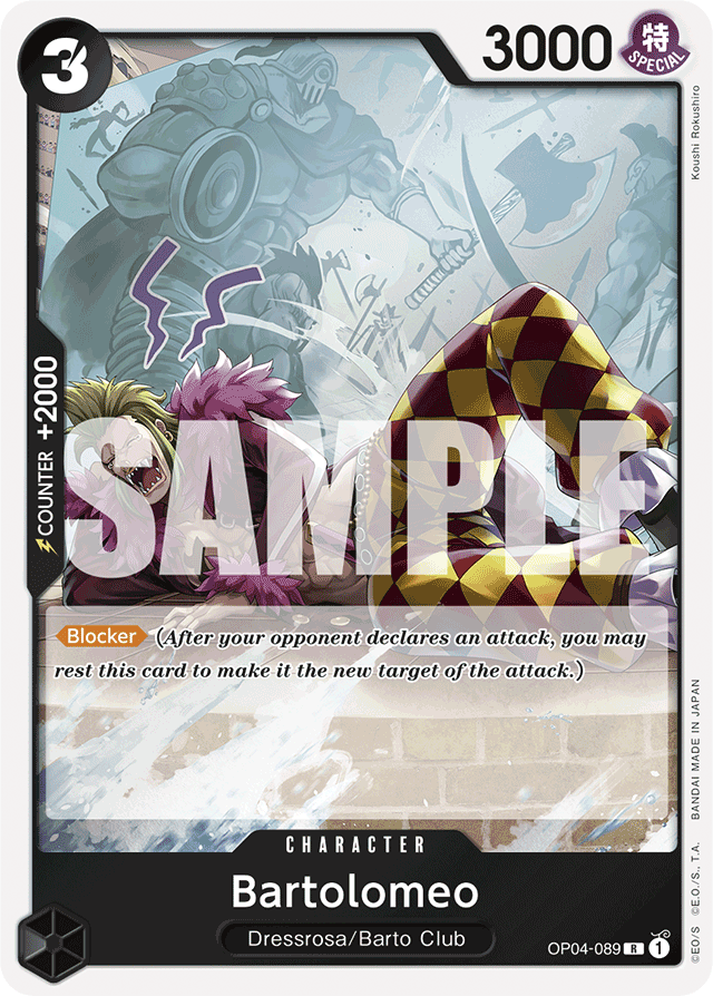 Bartolomeo OP04-089 Reprint card, Kingdoms of Intrigue