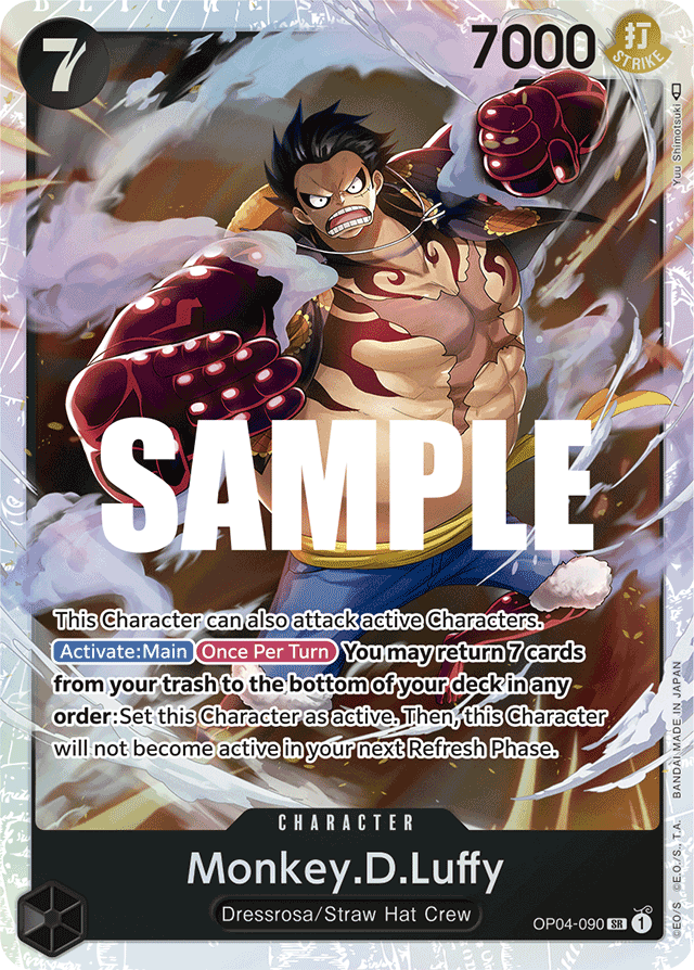 Monkey.D.Luffy OP04-090 card, Kingdoms of Intrigue