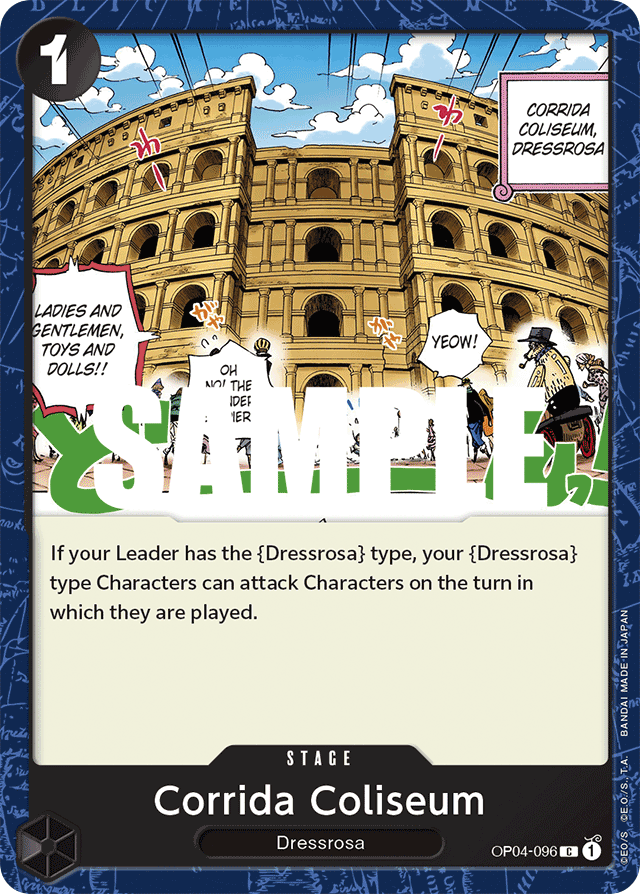 Corrida Coliseum OP04-096 card, Kingdoms of Intrigue