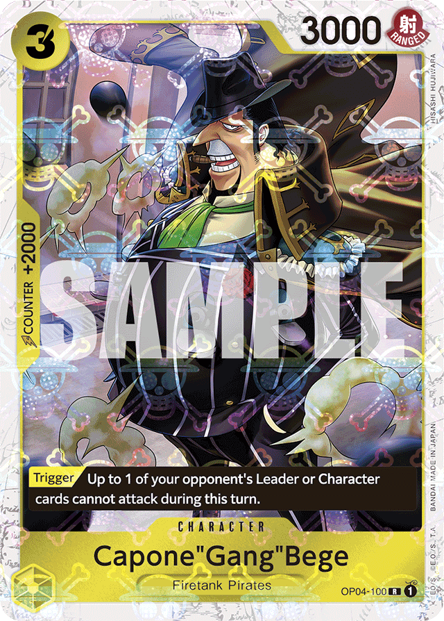 Capone"Gang"Bege OP04-100 Jolly Roger Foil card, Kingdoms of Intrigue