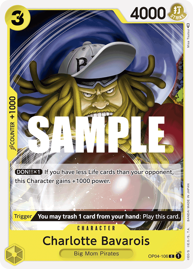 Charlotte Bavarois OP04-106 card, Kingdoms of Intrigue