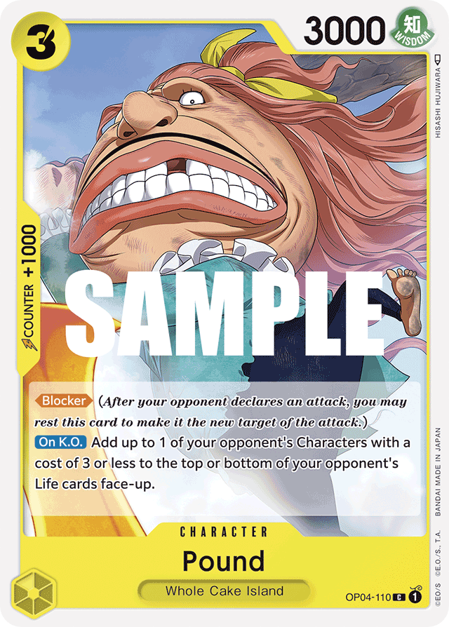 Pound OP04-110 card, Kingdoms of Intrigue