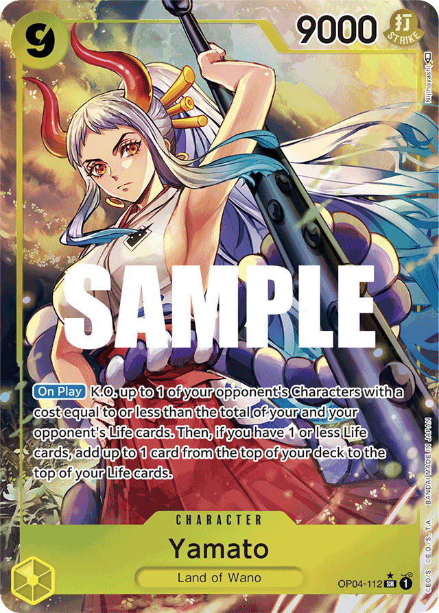 Yamato OP04-112 Alt Art card, Kingdoms of Intrigue