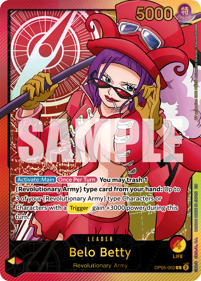 Belo Betty OP05-002 SP Alt Art card, Awakening of the New Era