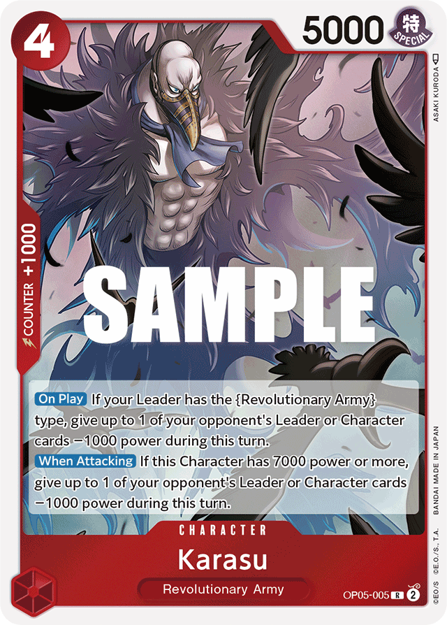 Karasu OP05-005 card, Awakening of the New Era