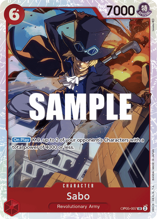 Sabo OP05-007 card, Awakening of the New Era