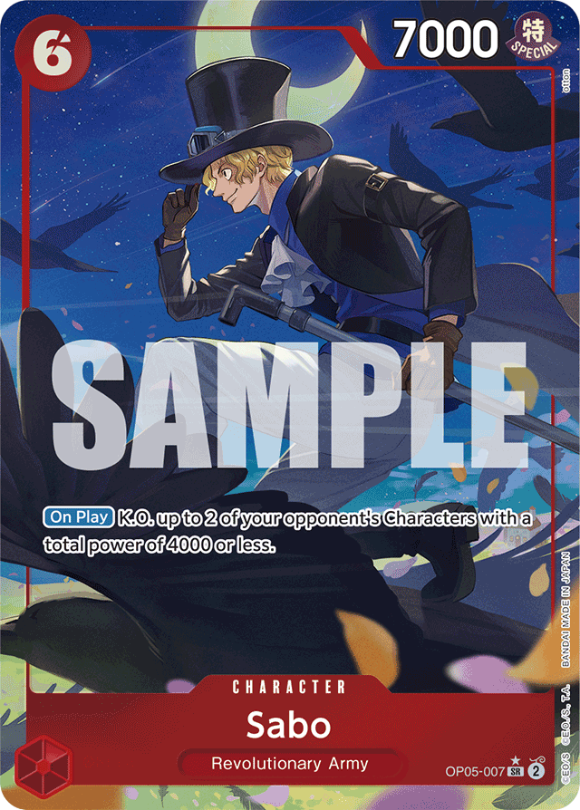 Sabo OP05-007 Premium Alt Art card, Awakening of the New Era