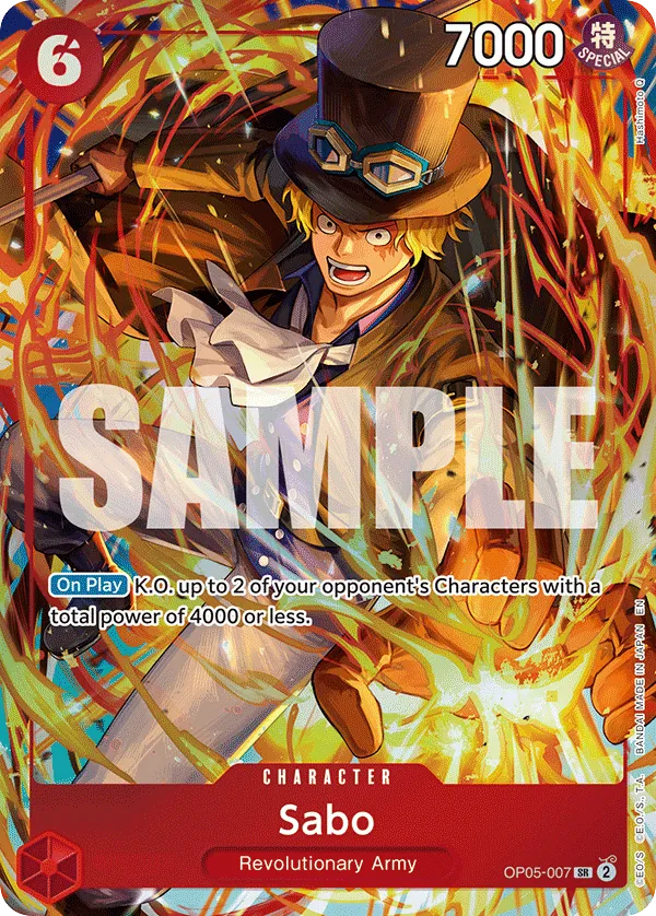 Sabo OP05-007 Illustration Box Vol. 5 Alt Art card, Awakening of the New Era