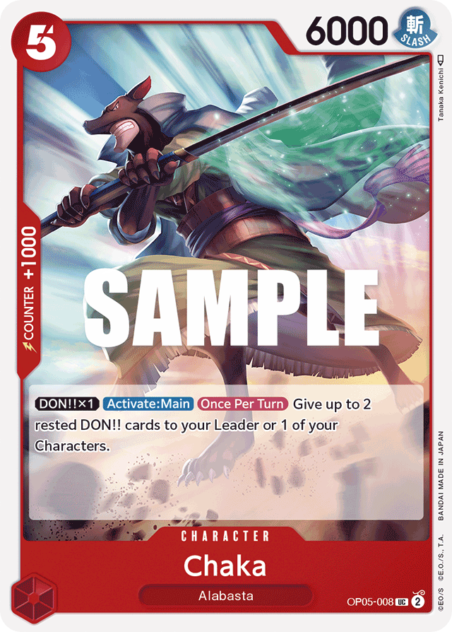 Chaka OP05-008 card, Awakening of the New Era