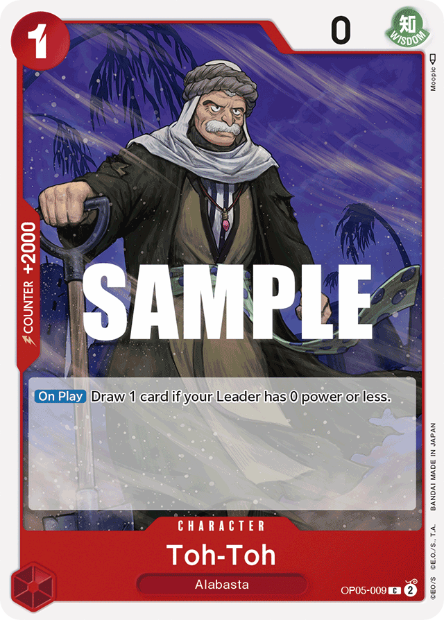 Toh-Toh OP05-009 card, Awakening of the New Era
