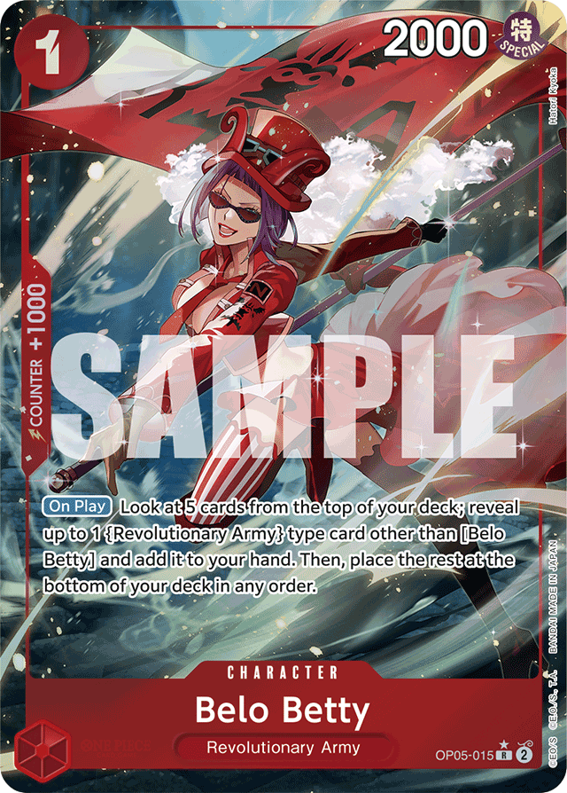 Belo Betty OP05-015 Full Art card, Awakening of the New Era