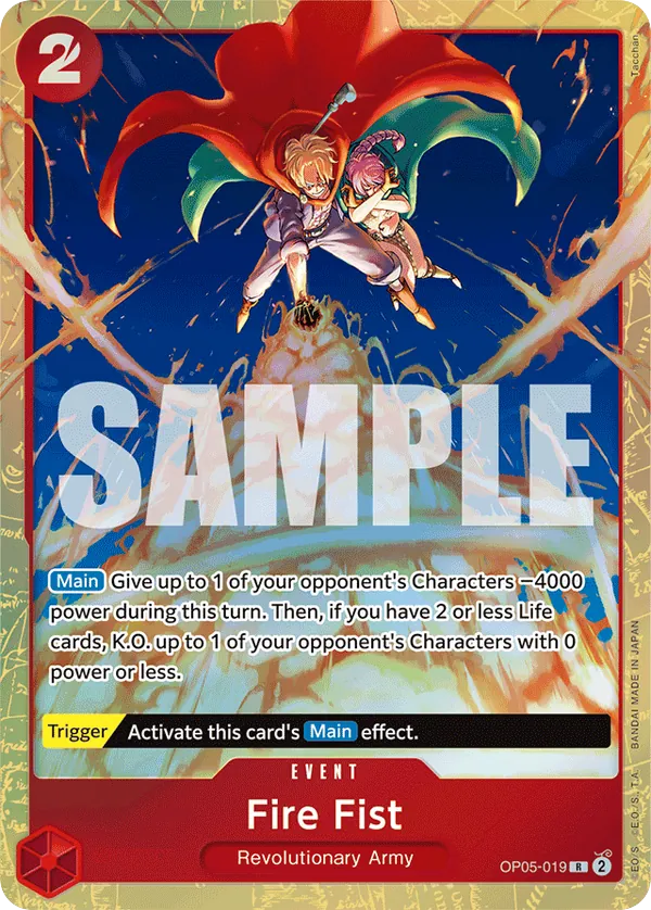 Fire Fist OP05-019 Best Selection Vol. 2 Alt Art card, Awakening of the New Era