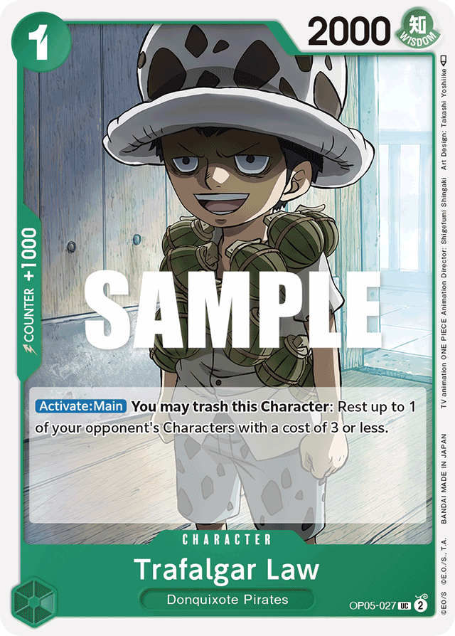 Trafalgar Law OP05-027 card, Awakening of the New Era