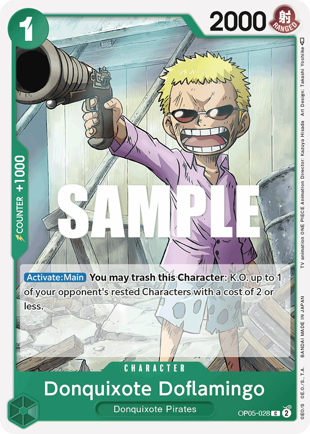 Donquixote Doflamingo OP05-028 card, Awakening of the New Era