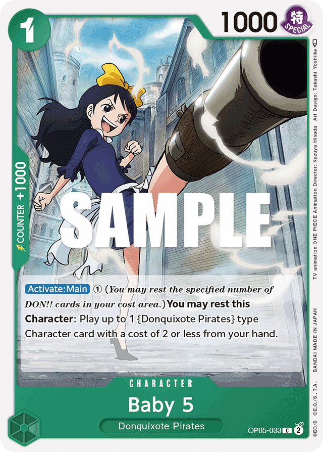 Baby 5 OP05-033 card, Awakening of the New Era
