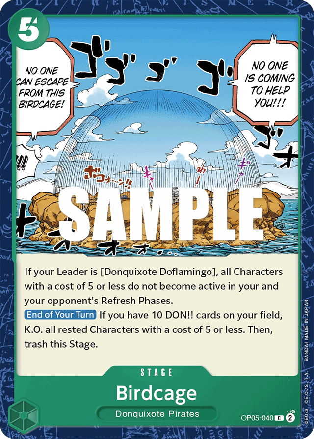 Birdcage OP05-040 card, Awakening of the New Era