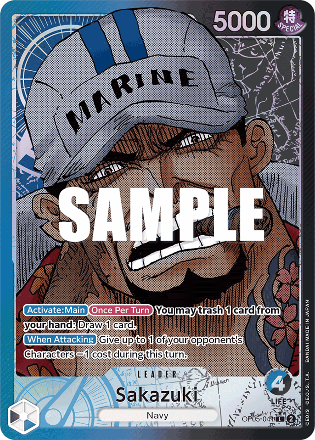 Sakazuki OP05-041 Alt Art card, Awakening of the New Era