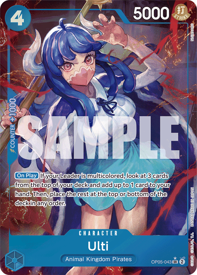 Ulti OP05-043 Premium Alt Art card, Awakening of the New Era