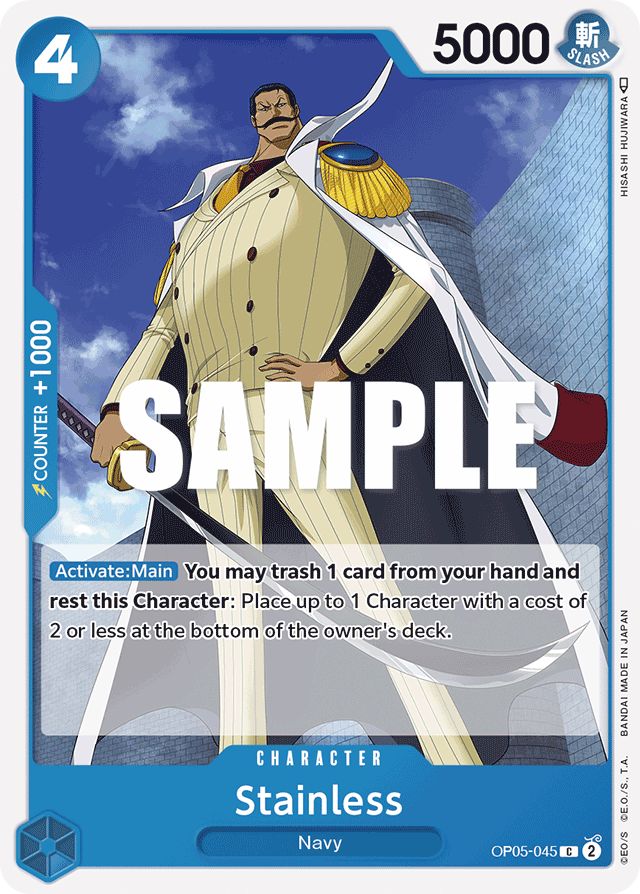 Stainless OP05-045 card, Awakening of the New Era