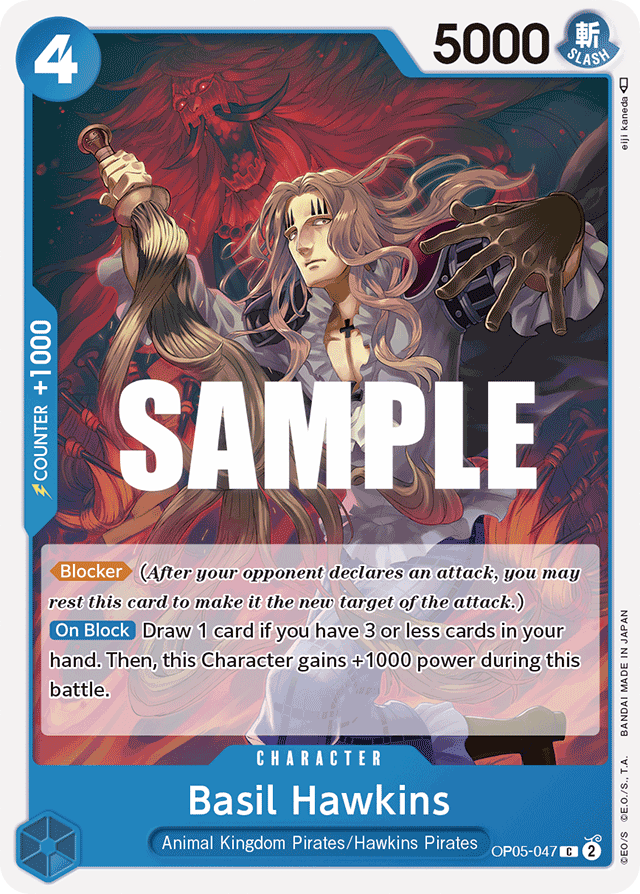 Basil Hawkins OP05-047 card, Awakening of the New Era