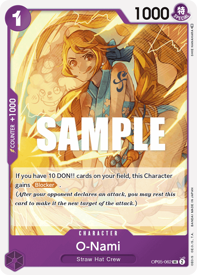 O-Nami OP05-062 card, Awakening of the New Era