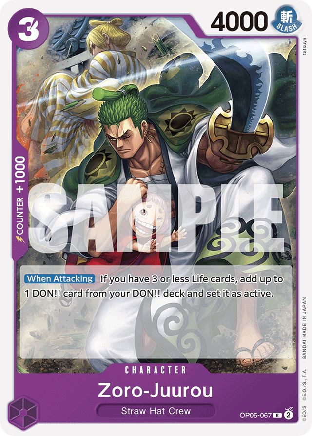 Zoro-Juurou OP05-067 Reprint card, Awakening of the New Era