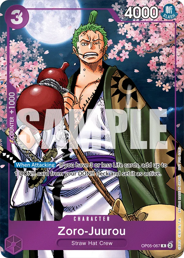 Zoro-Juurou OP05-067 Event Pack Vol. 5 Alt Art card, Awakening of the New Era