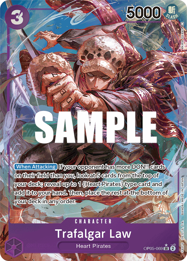 Trafalgar Law OP05-069 Alt Art card, Awakening of the New Era