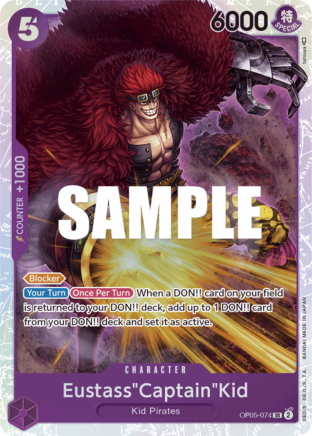 Eustass"Captain"Kid OP05-074 card, Awakening of the New Era