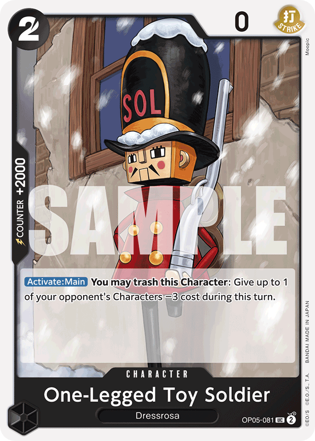 One-Legged Toy Soldier OP05-081 Reprint card, Awakening of the New Era