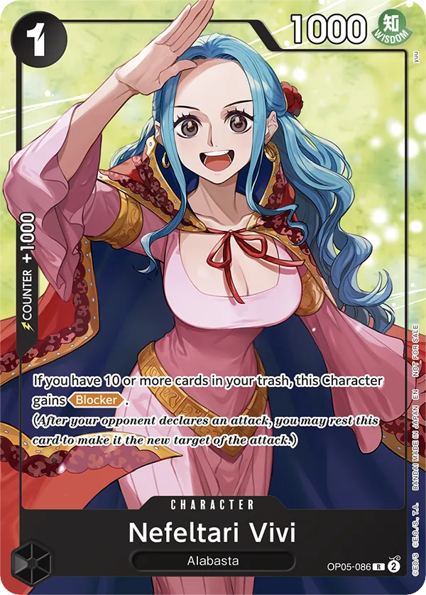 Nefeltari Vivi OP05-086 Full Art card, Awakening of the New Era
