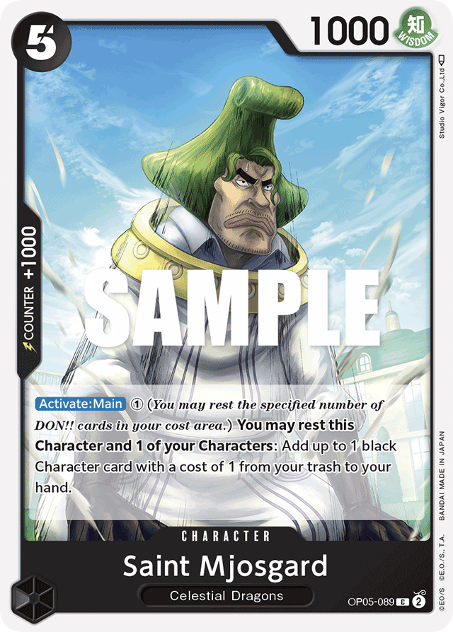 Saint Mjosgard OP05-089 card, Awakening of the New Era