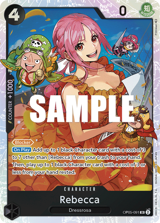 Rebecca OP05-091 card, Awakening of the New Era