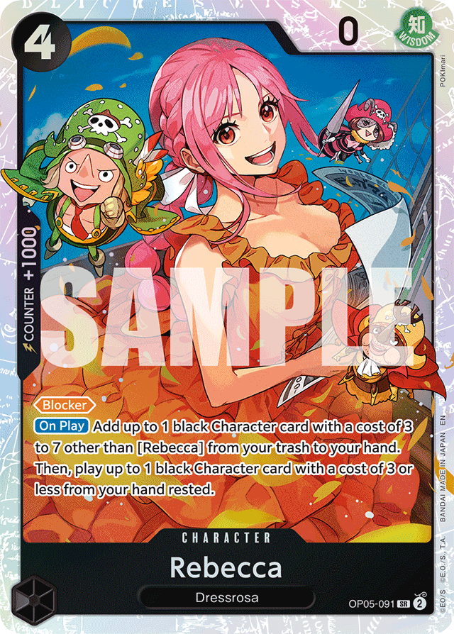 Rebecca OP05-091 Reprint card, Awakening of the New Era