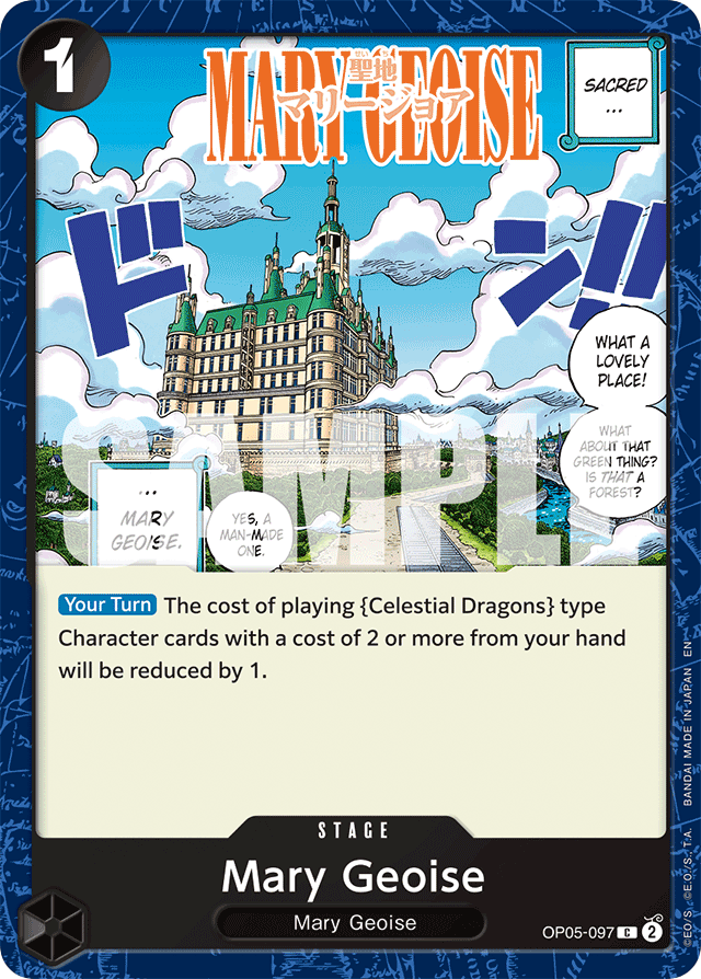 Mary Geoise OP05-097 Reprint card, Awakening of the New Era