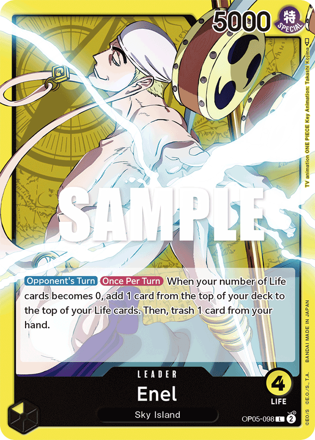 Enel OP05-098 card, Awakening of the New Era