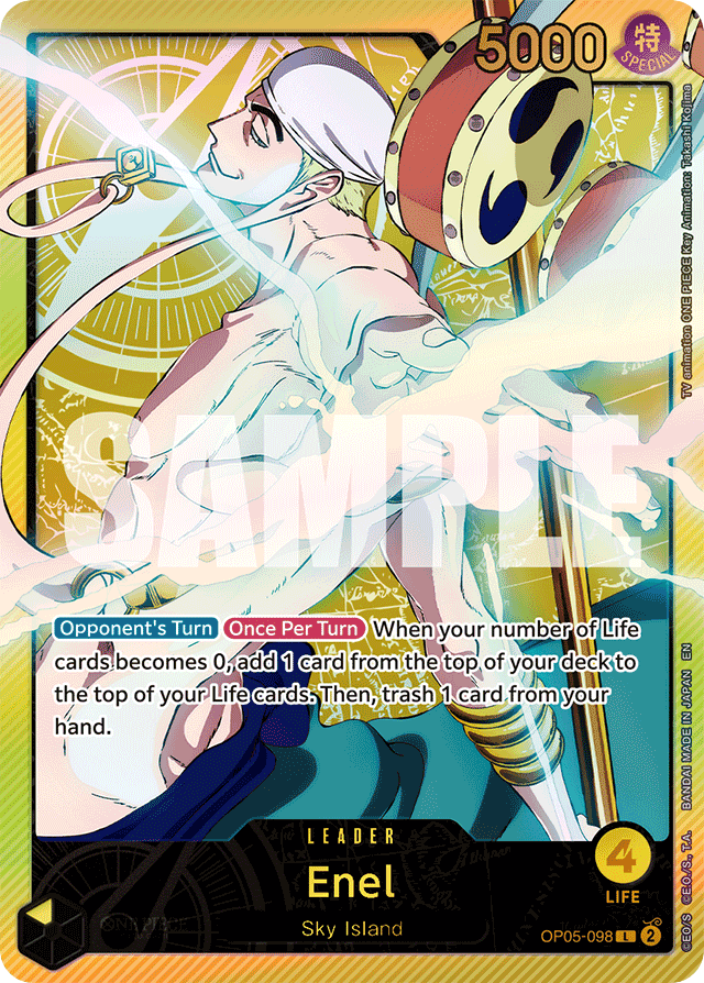 Enel OP05-098 SP Alt Art card, Awakening of the New Era