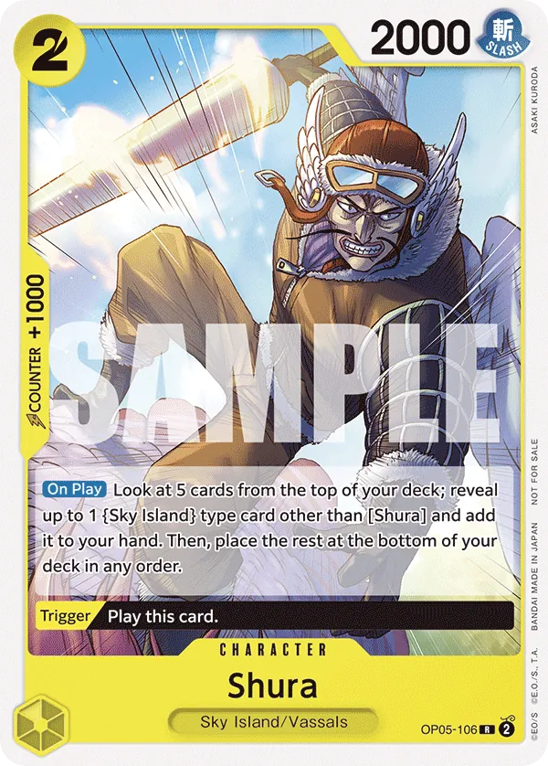 Shura OP05-106 Tournament Pack Vol. 7 Alt Art card, Awakening of the New Era