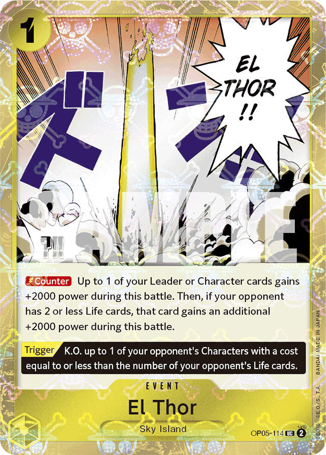 El Thor OP05-114 Jolly Roger Foil card, Awakening of the New Era