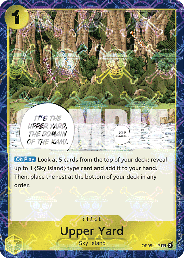 Upper Yard OP05-117 Jolly Roger Foil card, Awakening of the New Era