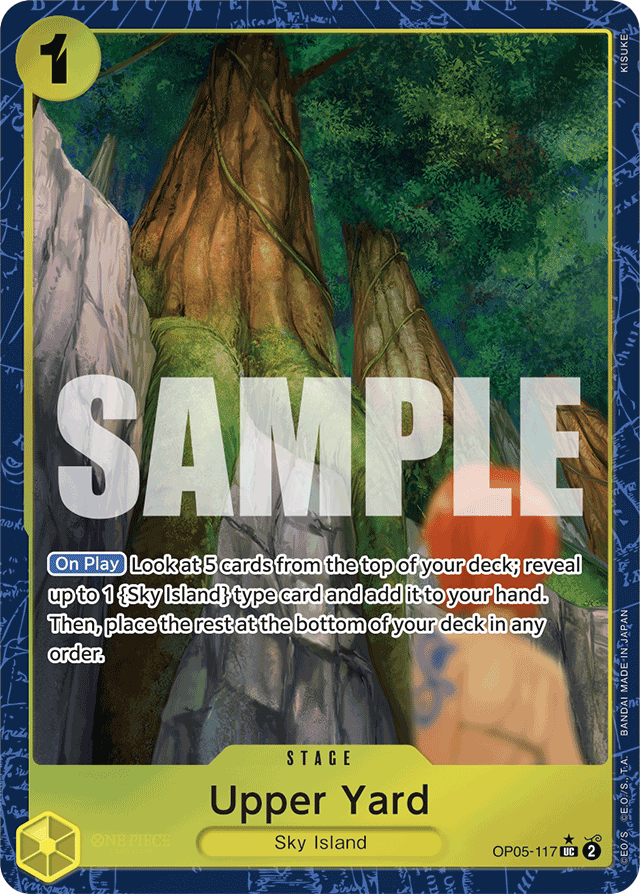 Upper Yard OP05-117 Premium Alt Art card, Awakening of the New Era