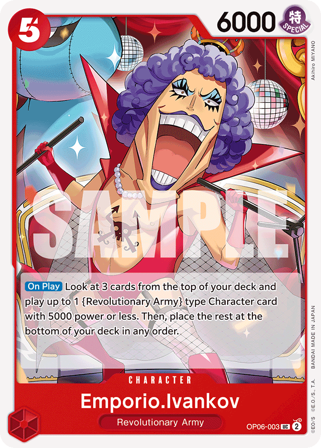 Emporio.Ivankov OP06-003 card, Wings of the Captain