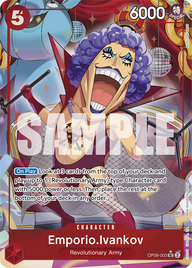 Emporio.Ivankov OP06-003 Full Art card, Wings of the Captain