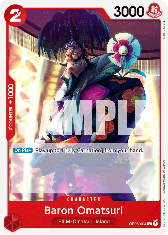 Baron Omatsuri OP06-004 card, Wings of the Captain