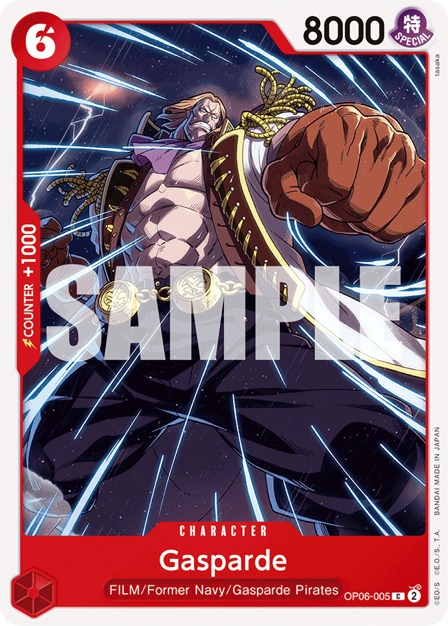 Gasparde OP06-005 card, Wings of the Captain