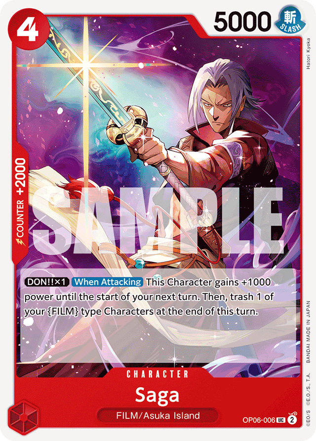 Saga OP06-006 card, Wings of the Captain