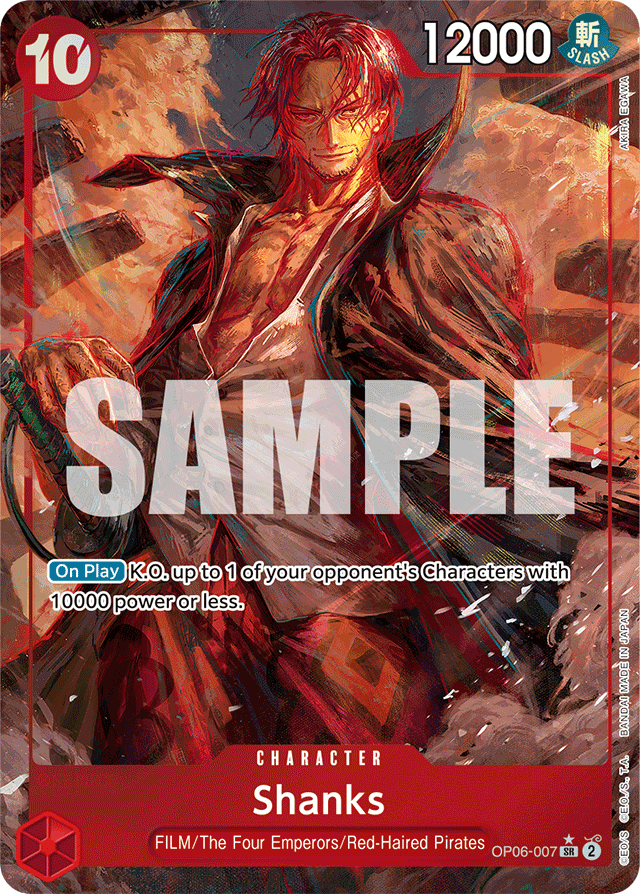 Shanks OP06-007 Alt Art card, Wings of the Captain